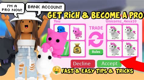 How To Become Rich In Adopt Me Fast And Easy Sunsetsafari Youtube