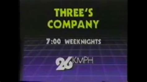 Kmph 26 Threes Company Promo1986 Youtube