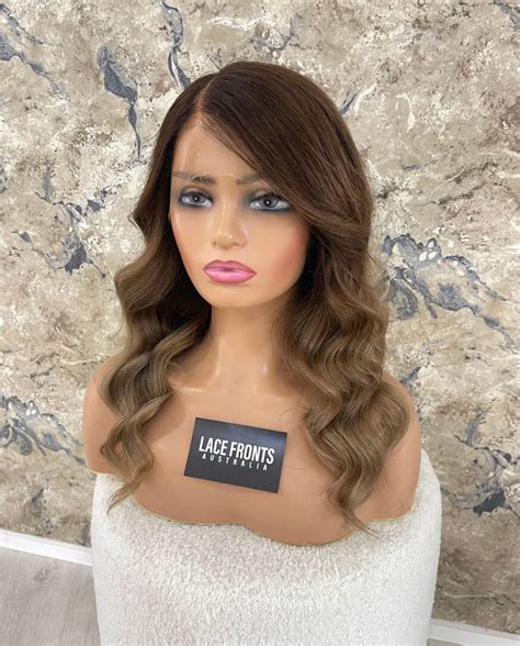 Lace Front Human Hair Honey Brunette Balayage 22 Layla Lace Fronts