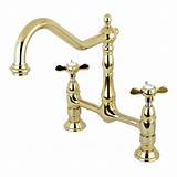 Available in light, medium and dark shades, the antique style's. Kingston Brass Essex 2-Handle Bridge Kitchen Faucet with ...