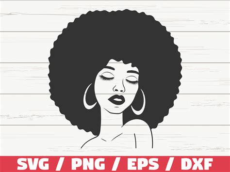 Black Woman Svg Afro Lady Svg Graphic By Zecworkshop · Creative Fabrica