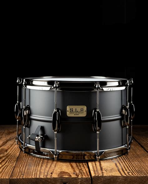 Tama Lst148 8x14 Slp Series Big Black Steel Snare Drum Matte Black