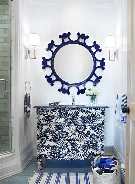 Eclectic Blue And White Bathroom Interiors By Color