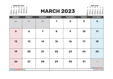 Free Printable April 2023 Calendar 12 Templates