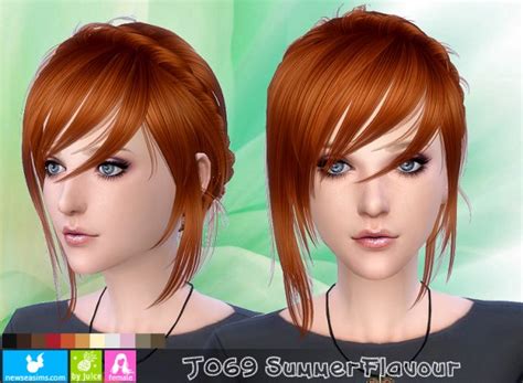 Newsea J069 Summer Flavour Hairstyle Sims 4 Hairs