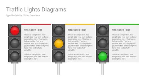 Traffic Lights Diagrams Powerpoint Template Powerpoint Templates