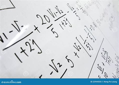 Formulas On A Whiteboard Stock Image Image Of Education 22944555