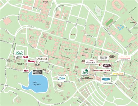 34 Stanford Univ Campus Map Maps Database Source