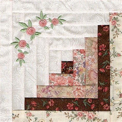 In The Hoop Log Cabin Block 8x8 Products Swak Embroidery