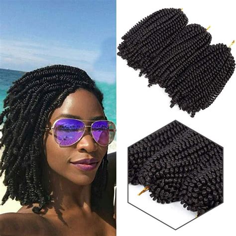 It's patience is a virtue—you need to make sure that your hair is completely dry before you undo your twists, whether that means hitting it with a blow. 2020 New Style 8 Inch Spring Twist Crochet Hair Kinky ...