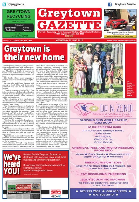 Greytown Gazette June 22 2022 Newspaper Get Your Digital Subscription