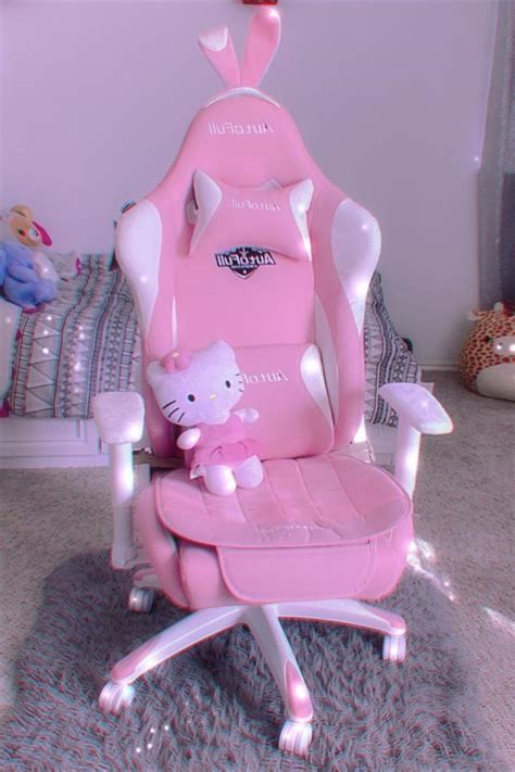 Autofull Pink Bunny Gaming Chair Gamer Room Decor Video Game Room Design Game Room Design