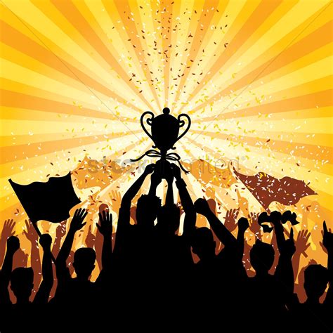 A crowd celebrating a victory Vector Image - 1526577 | StockUnlimited