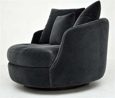 Dfs round cuddle chair swivel in ilford london gumtree. Milo Baughman Large Swivel Chair at 1stdibs