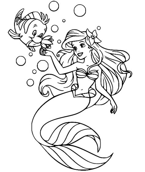 The Little Mermaid Coloring Pages Coloring Pages For Kids And Adults