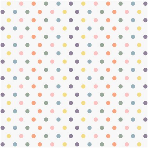 Colorful Seamless Cute Polka Dots Pattern Stylish Background