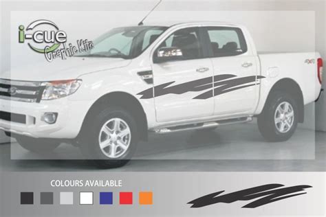 Ranger Waves Side Stripes Decal Ford Vehicle Decals I Cue