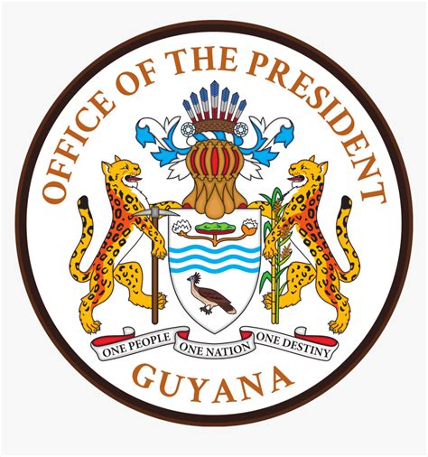 Arms Of The President In Guyana Clipart Png Download Guyana Coat Of