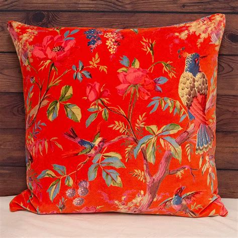 Tropical Cushion Covers Paradise Velvet Floral Cushions Cover 20 X 20