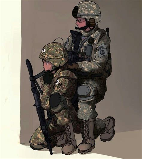 視線の先には しばふ Pixiv Anime Military Military Art Anime Warrior