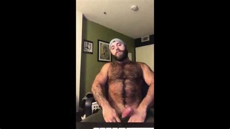 Hairy Lumberjack Shows Off His Cock No Cum
