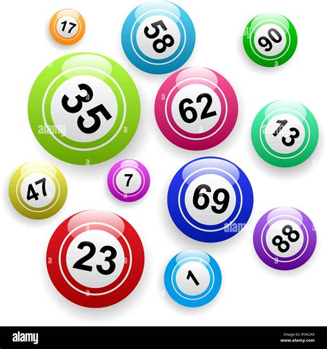 Vector Bingo Background Balls And Numbers Stock Vector Image And Art Alamy