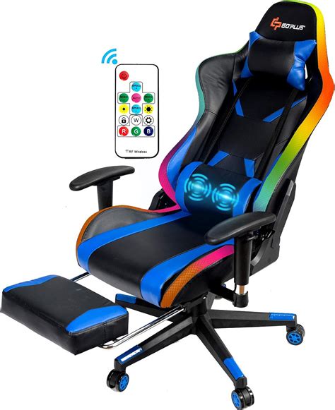 Buy Powerstone Rgb Gaming Chair With Footrest Ergonomic High Back Pc Gaming Chair Massage
