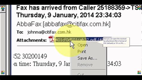 Receive Fax In Outlook Youtube