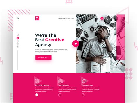 Agency Landing Page Template Design Uplabs