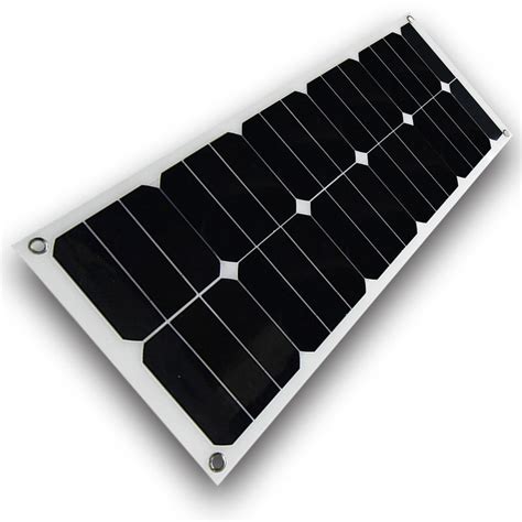 Fire Resistance Sunpower Flexible Solar Panels 045 Kgs 25w For Marine