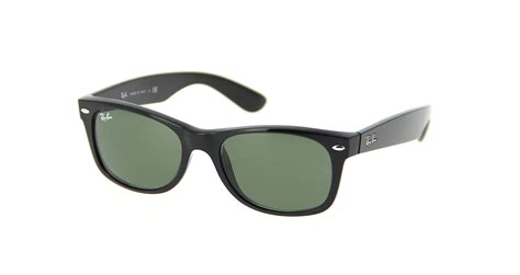 Ray Ban 0rb2132 901 58 Black Crystal Green New Wayfarer Icons Sunglasses
