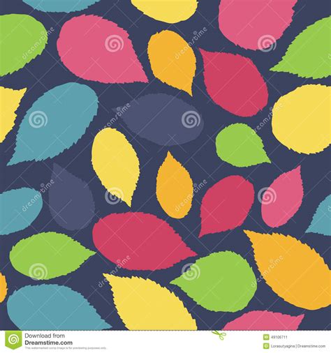 Seamless Pattern With Leaf Autumn Leaf Background