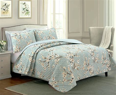 Cozy Line Home Fashions Aqua Teal Turquoise Floral Ubuy India