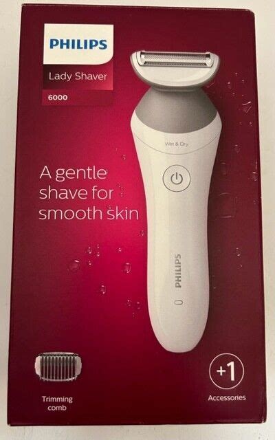 Philips Lady Shaver Series 6000 Brl12600 Cordless With Wet And Dry Use White Ebay