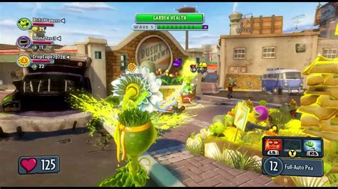 Plants Vs Zombies Gw Beating Garden Ops Easy Mode Youtube