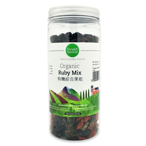 Simply Natural Organic Dried Fruit Ruby Mix 220g Zenxin Singapore