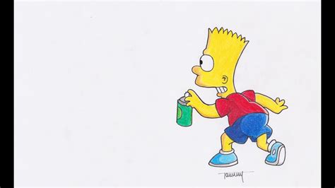 A new cartoon drawing tutorial is uploaded every week, so stay tooned! Let's Draw: Bart Simpson w/ Spraycan (the Simpsons) [Speed ...