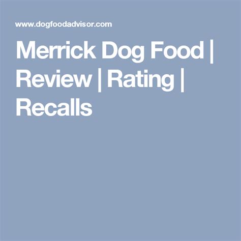 Merrick classic healthy grains real chicken + brown rice recipe. Merrick Dog Food | Review | Rating | Recalls | Dog food ...