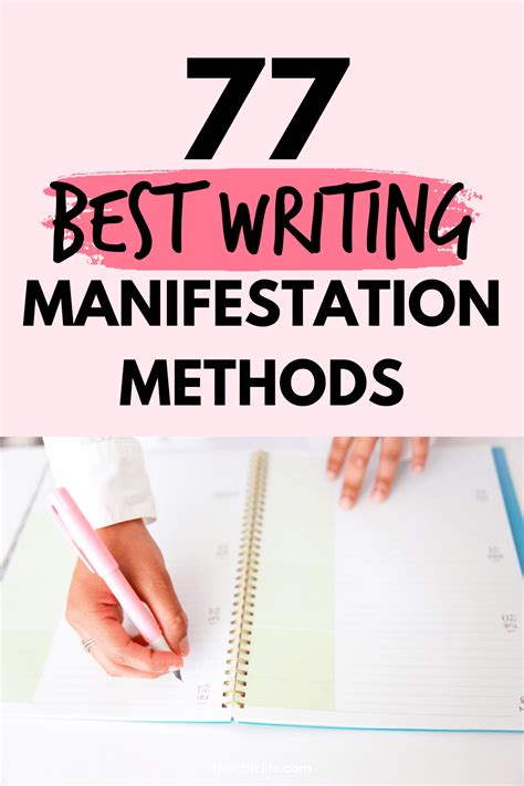 77 Best Writing Manifestation Methods Techniques And Ideas To Write