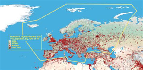 Search for address, street names and map of the world by googlemap engine: Europe: Population 2021