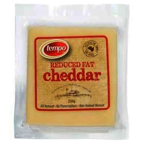 Tempo Low Fat Cheddar Cheese 250g Woolworths