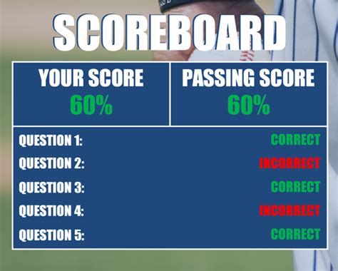 Storyline Sports Themed Scoreboard Results Slide Downloads E
