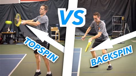 Topspin Vs Backspin Whats The Difference Tennis Lesson Youtube