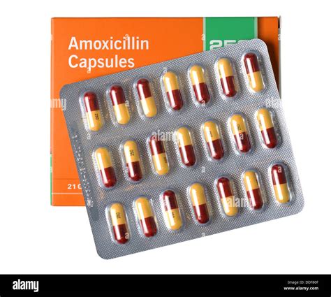 Amoxicillin Antibiotic Capsules Tablets Pills Stock Photo Royalty