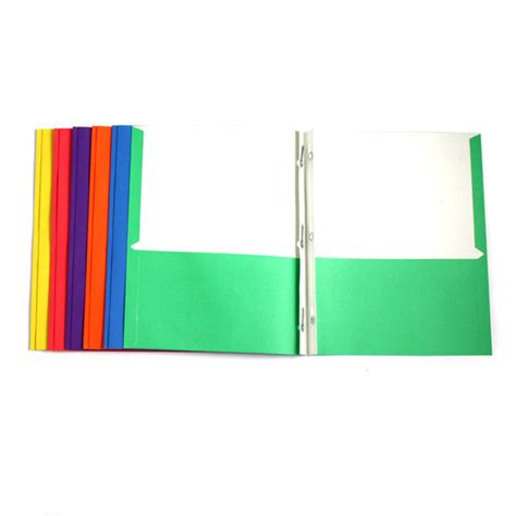 2 Pocket Paper Folders With Brads Blu School Supplies
