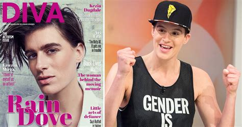 rain dove is first gender neutral model to star on diva mag cover metro news