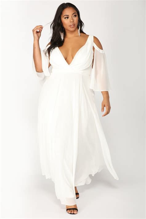 Debutante Ball Chiffon Dress White Chiffon Dress Plus Size Wedding