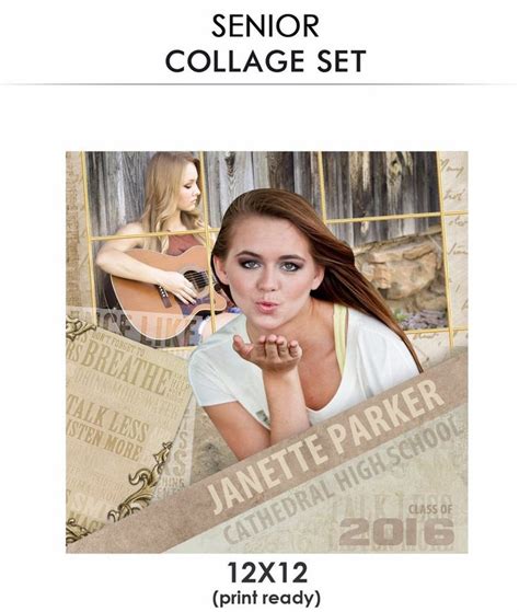 Buy Janette Senior Collage Photoshop Template Online Privateprize