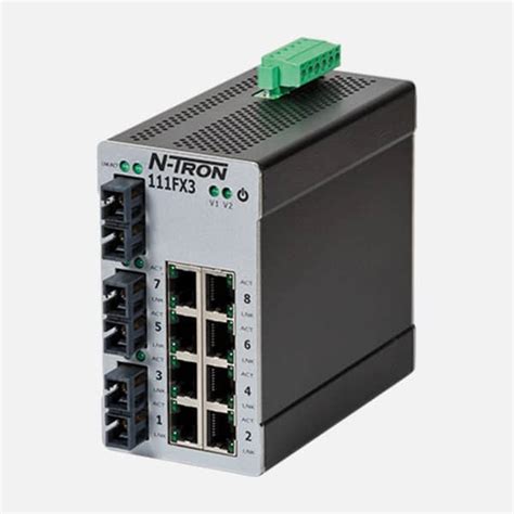 Red Lion N Tron Unmanaged Ethernet Switch 111fxe3 Sc 40