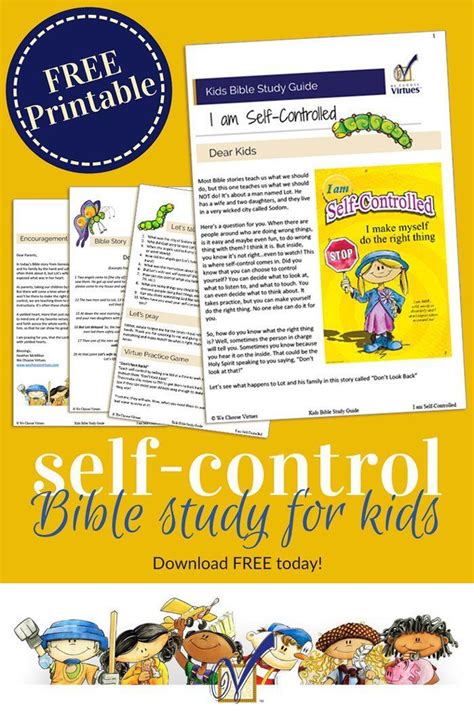 Self Control Bible Lesson Get Your Free Printable Bible Study Lesson